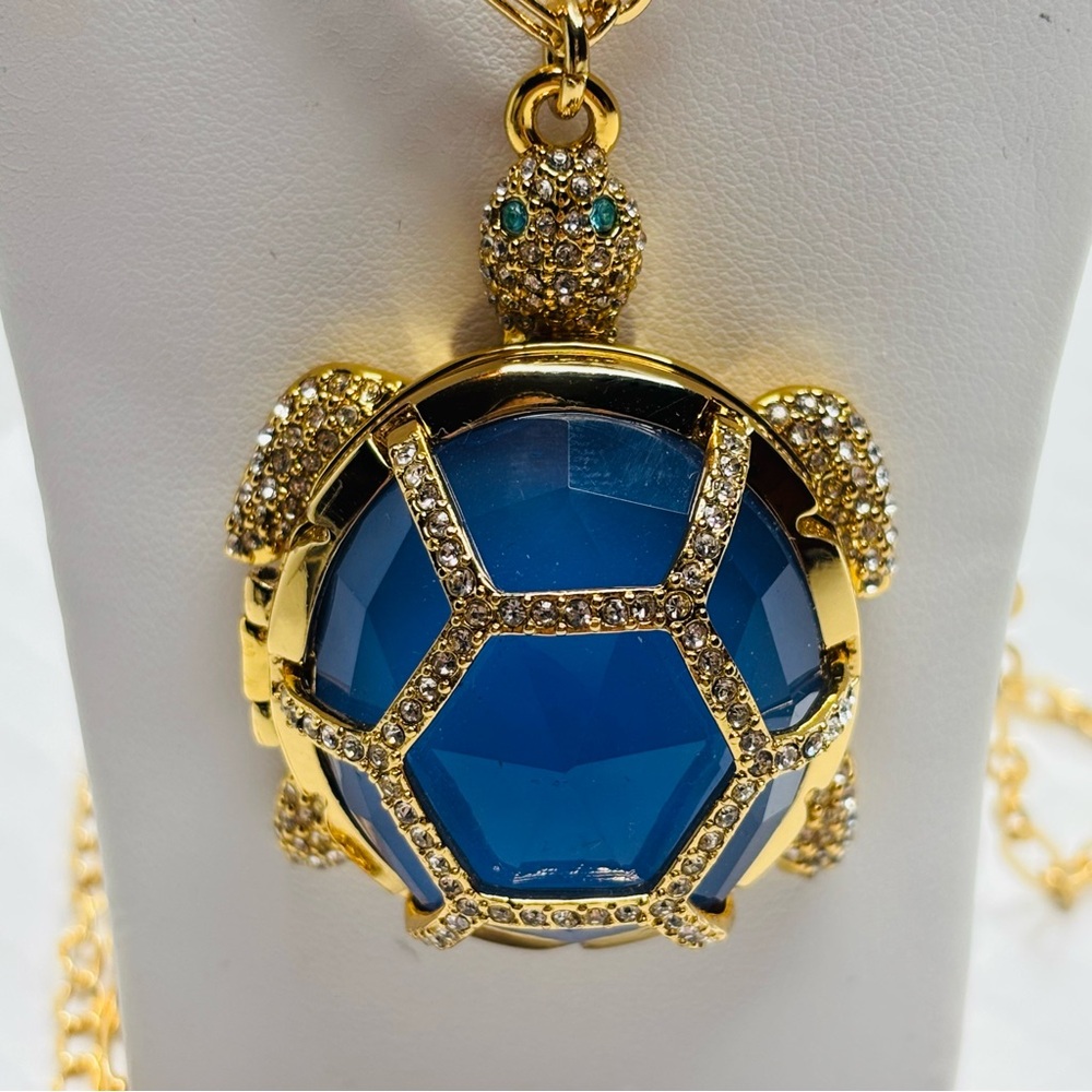 KATE SPADE "Paradise Found" Turtle Locket Necklace - Picture 3 of 7